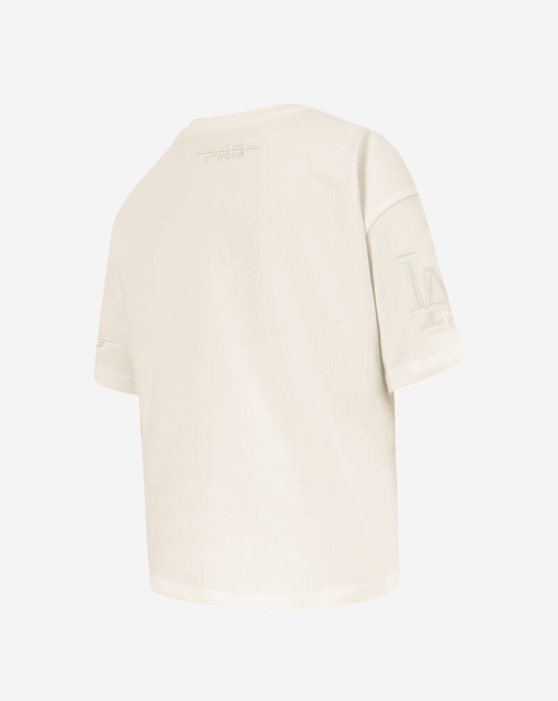 PRO STANDARD Big Girls' Los Angeles Dodgers Neutral Boxy Tee LLDBA315035-EGG cream 3