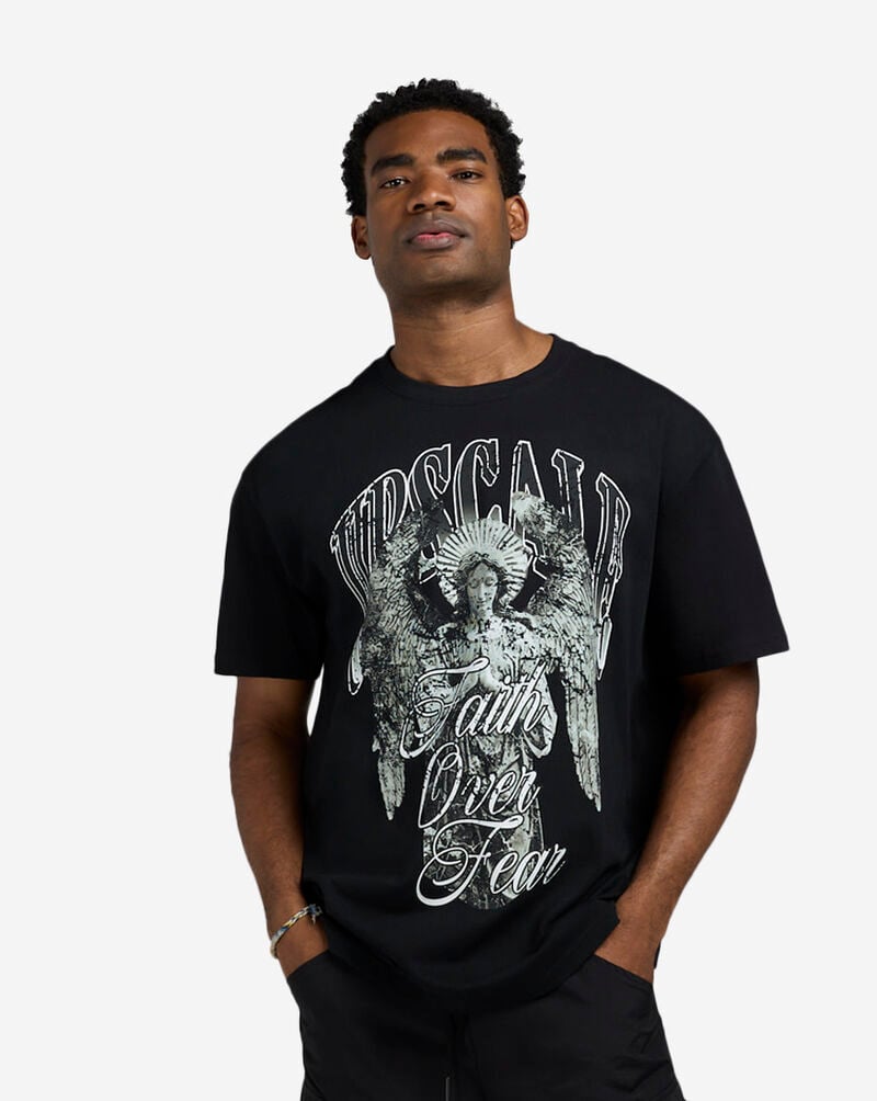 Upscale Statured Holy Angel Tee MTUS402-00007 Black 1