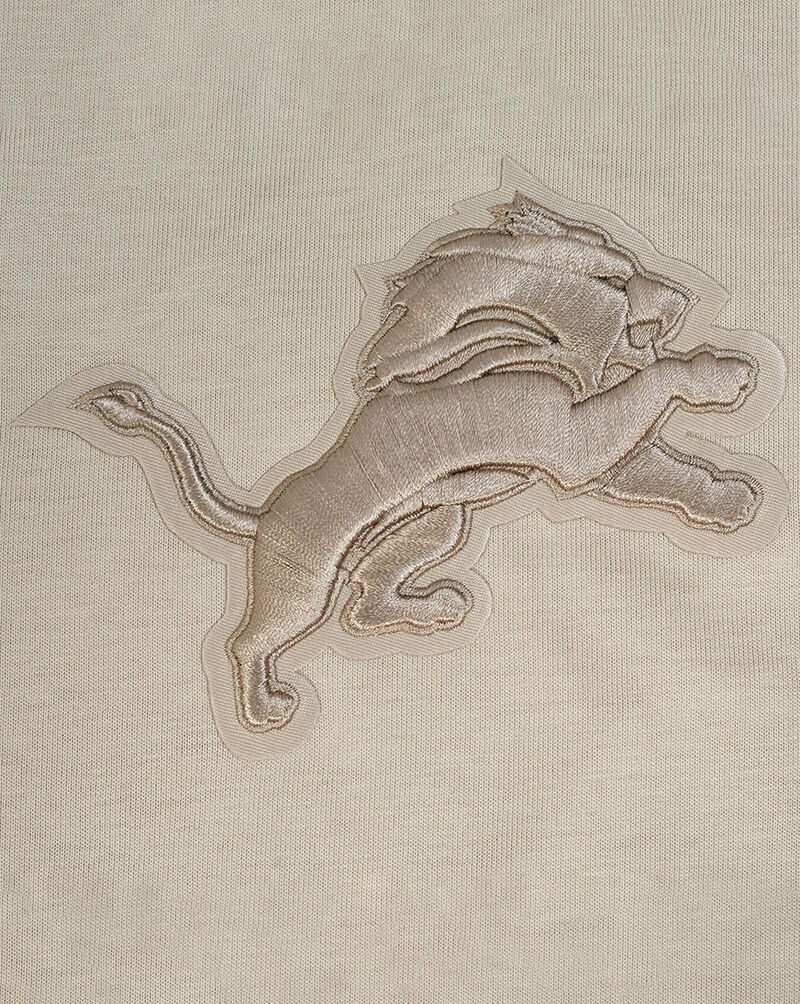 PRO STANDARD Detroit Lions Wingspam Drop Shoulder Tee FDL1410527-TAU Beige 4