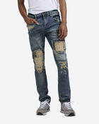 Distressed Patchwork Jeans