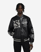 Smoke Rise Pu Studded Patch Varsity Jacket OH24798SNZ-BLK Black 1