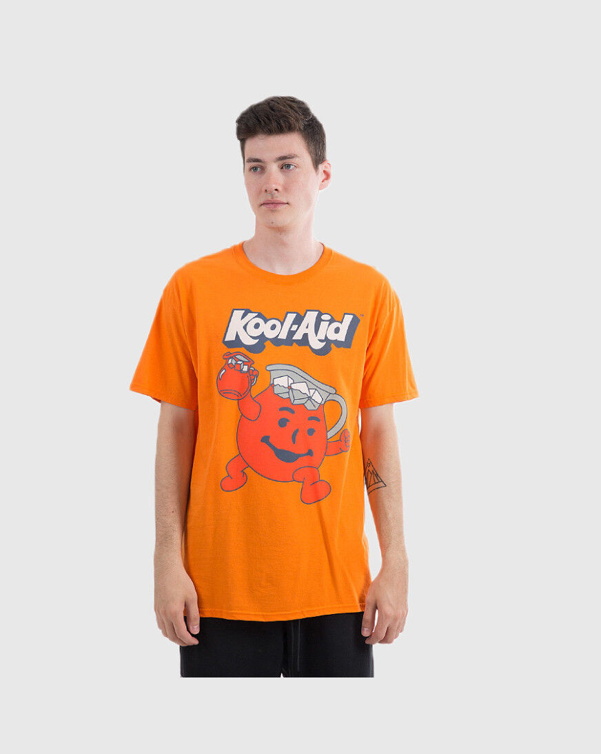 Mens orange graphic tee clearance