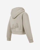 Big Girls' New York Mets Neutral Fleece Pull Over Hoodie