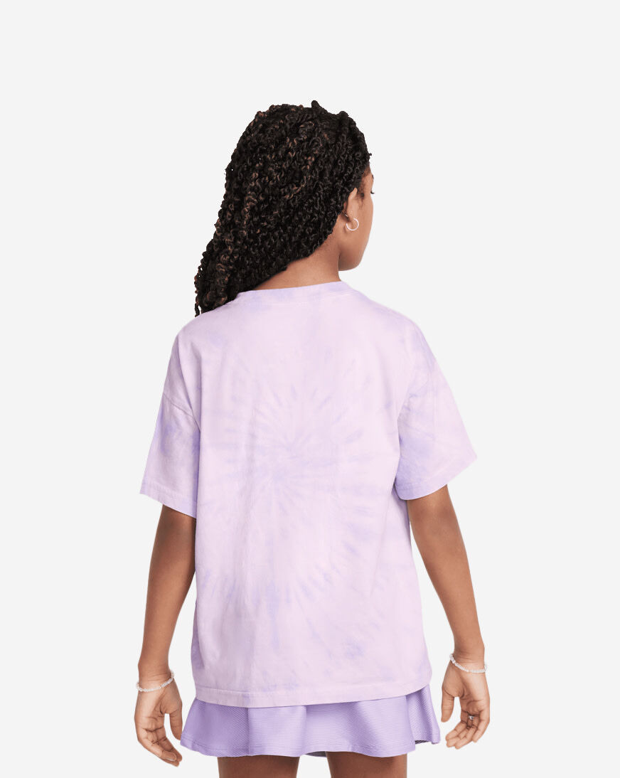 Shop Nike Big Kids' Tie Dye Swirl Graphic T-Shirt HQ2348-537