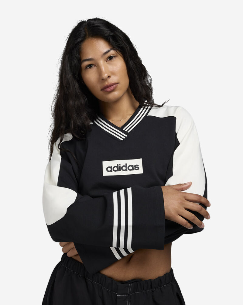 adidas Blocking Crewneck Sweatshirt JW7273 Black 3