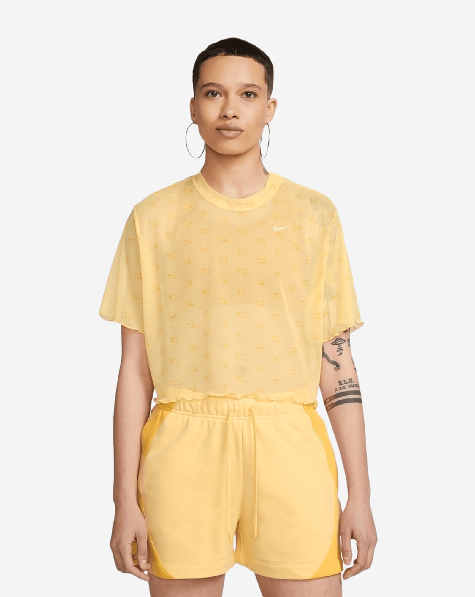 Nike nsw crop hoodie aop clearance