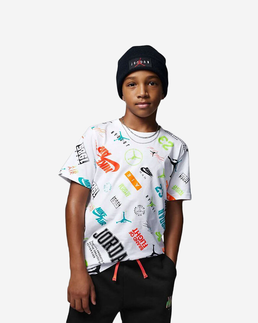 Shop Jordan Levels All-Over Print Tee 95B828-001 white