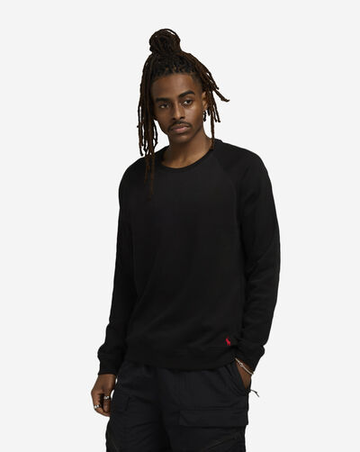 Brushed Fleece Raglan Crew