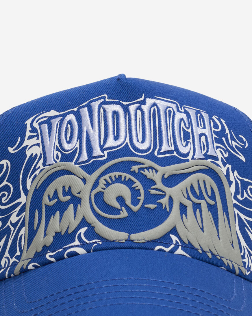 Shop Von Dutch Enigma Trucker Hat VDHH0058 blue | SNIPES USA