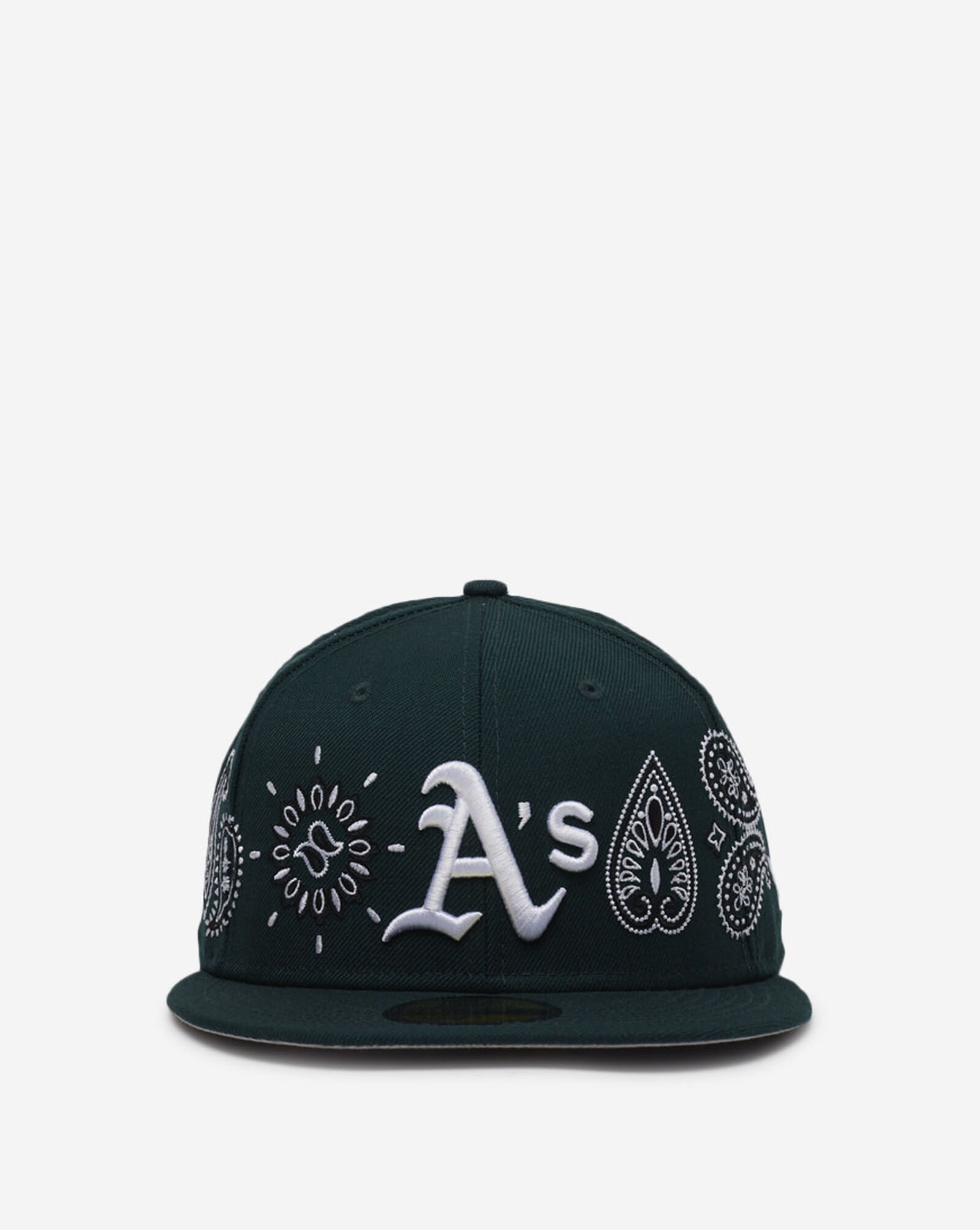 Shop New Era 59Fifty Oakland Athletics Bandana Hat 60180873 green