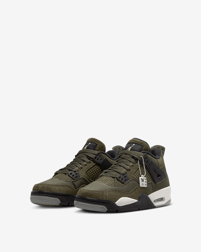 Olive green jordans grade school clearance