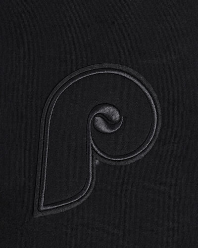 Philadelphia Phillies Neutral Drop Shoulder Fleece Pull Over Hoodie