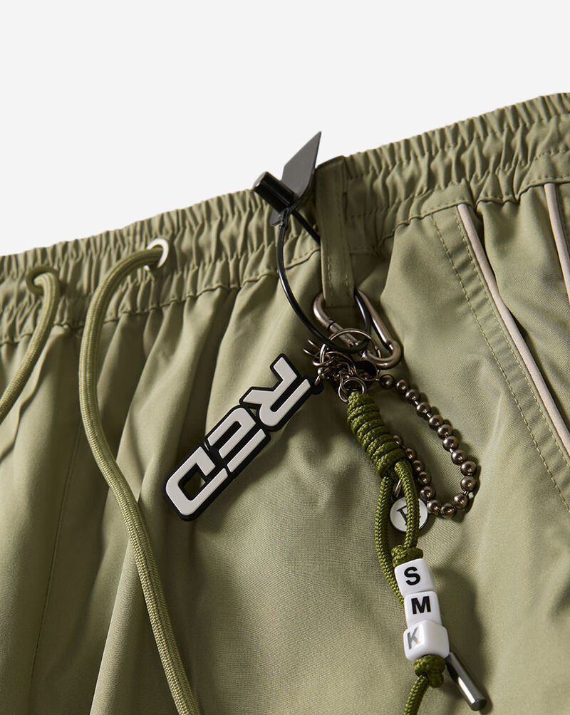 Smoke Rise Wide Leg Mesh Insert Woven Track Pants RWP26S416SNZ-OILGREEN Green 2