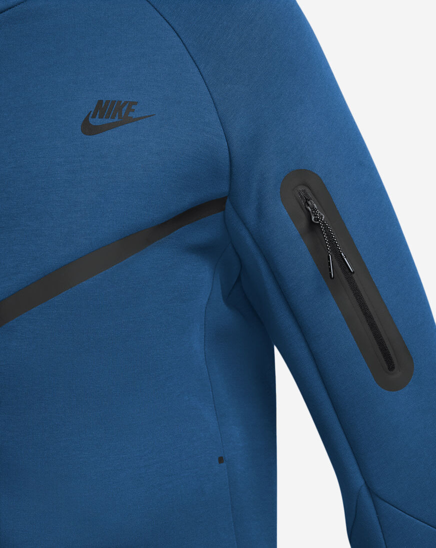 Shop Nike Tech Fleece Full-Zip Windrunner Jacket HV0949-476 blue