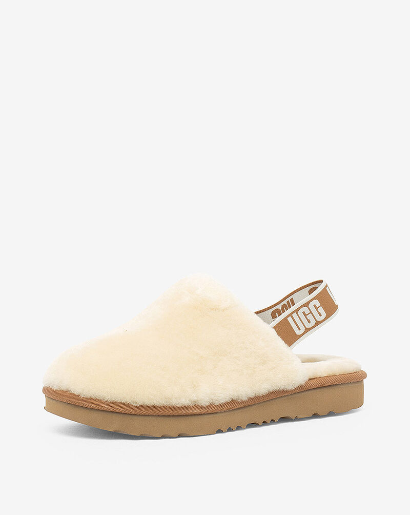 UGG Grade School Fluff Yeah Clog 1123633NATJ Brown 2