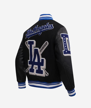 Los Angeles Dodgers Mashup Rib Wool Varsity Jacket 