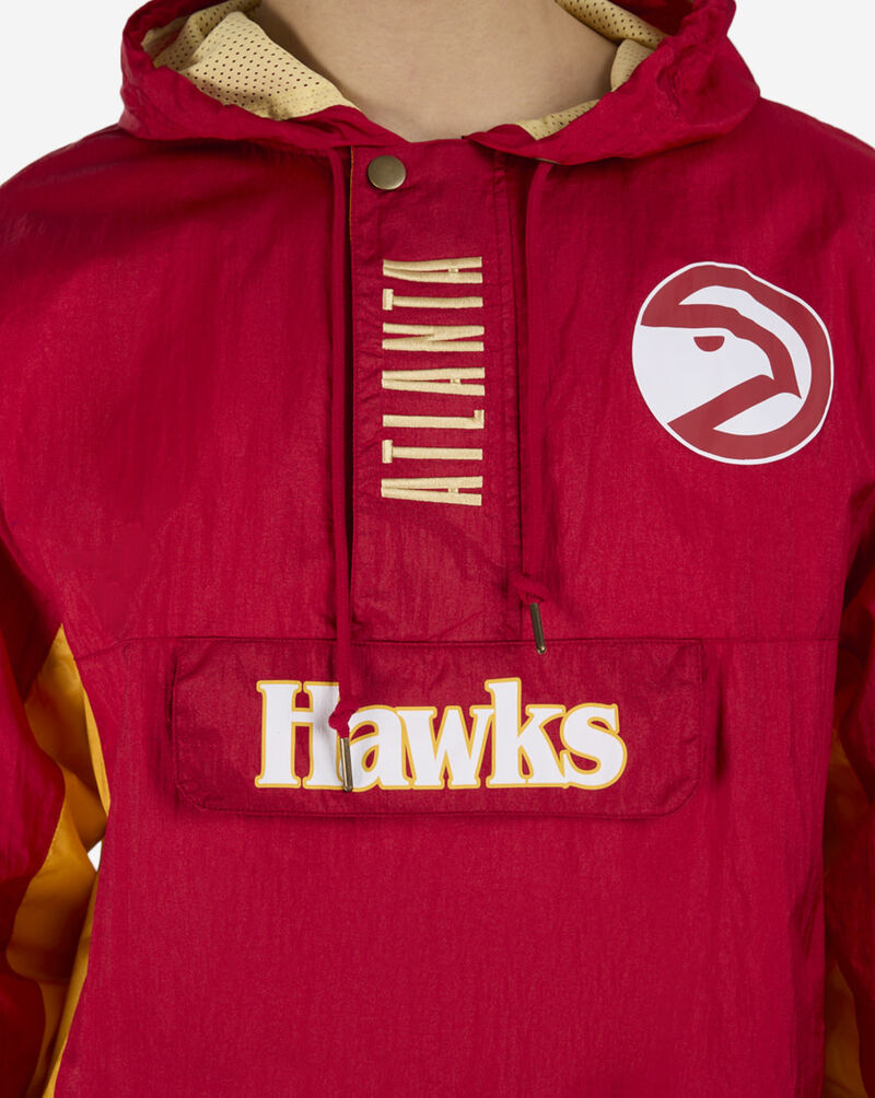 Mitchell  Ness Atlanta Hawks Team OG 2.0 Vintage Logo Anorak Windbreaker OJPO7093-AHAYYPPPSCAR Red 3