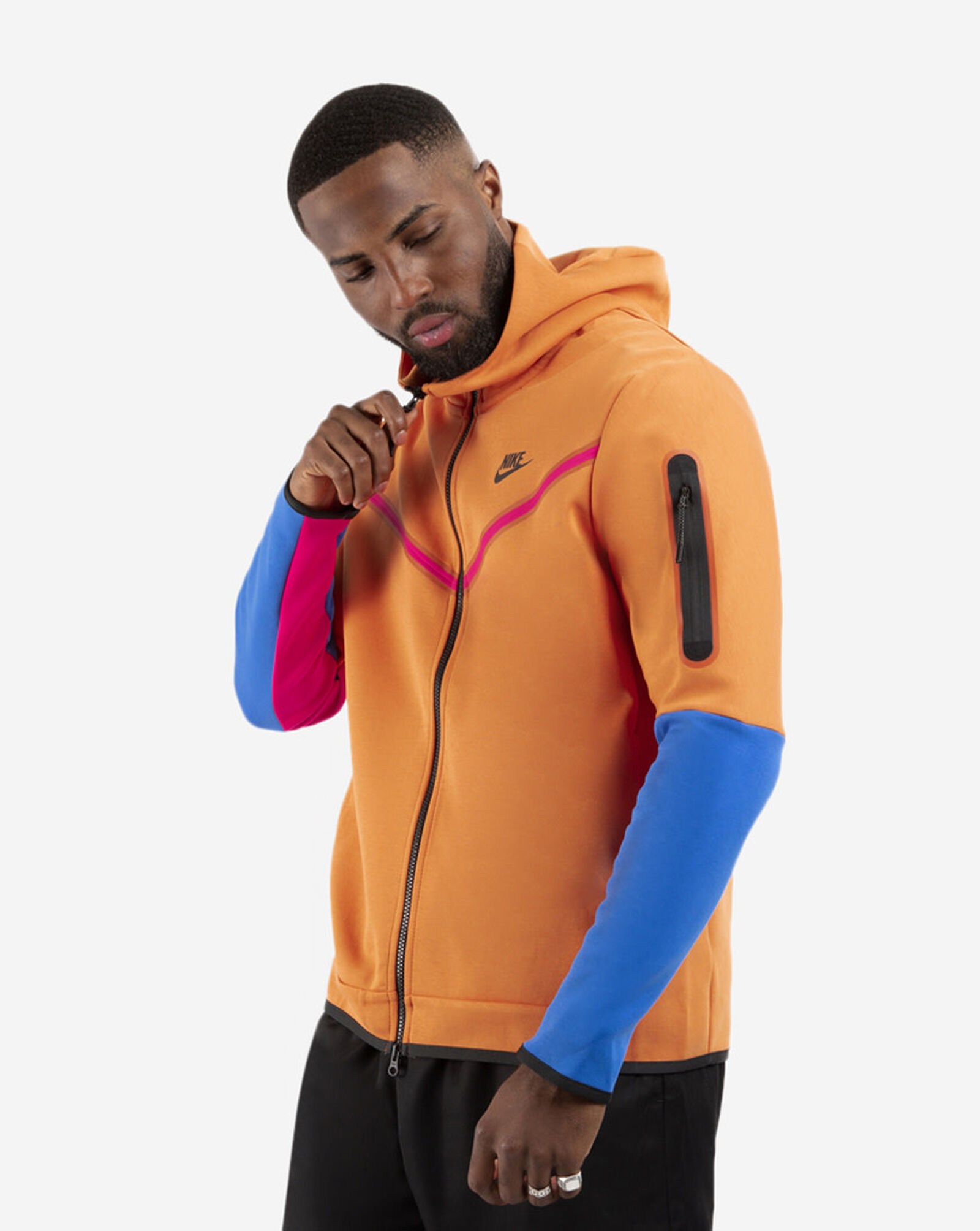 Shop Nike Tech Fleece FullZip Hoodie CU4489808 orange SNIPES USA