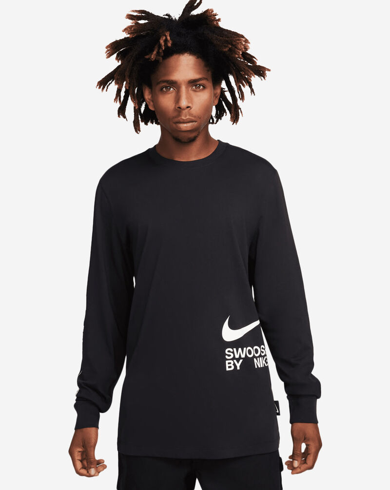 Nike NSW Big Swoosh Long Sleeve Tee FJ1119-010 Black 1