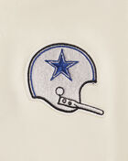 Dallas Cowboys Retro Classic Rib Fleece Cropped Pullover Hoodie