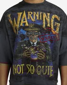 First Row Warning Not So Quiet Cropped Tee FRM1002-GRY Grey 3