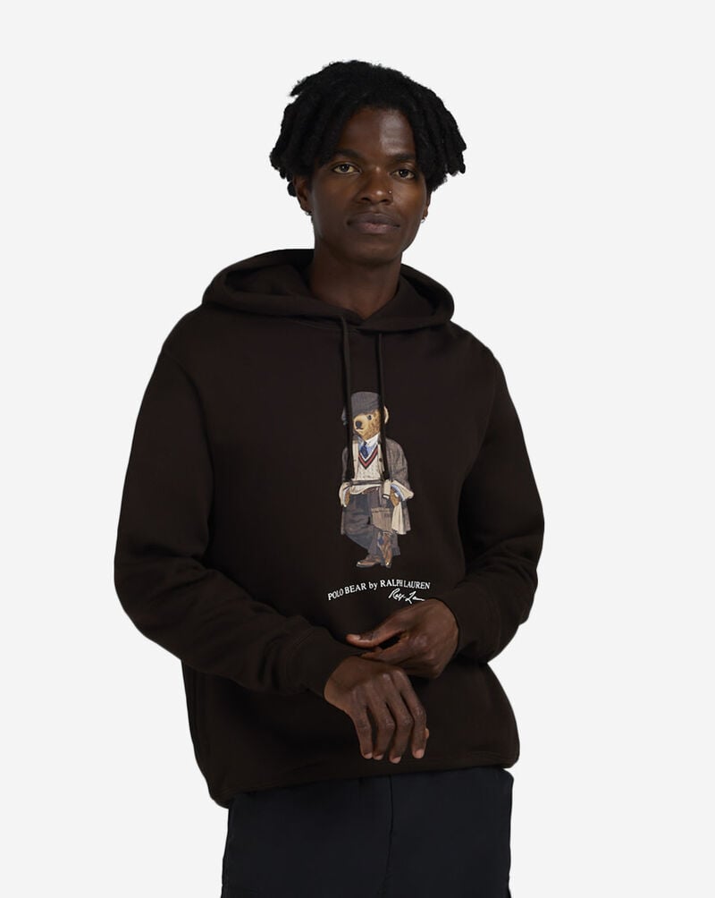 Polo Ralph Lauren Fleece Novelty Heritage Bear Hoodie 710980306002-BRW Brown 1