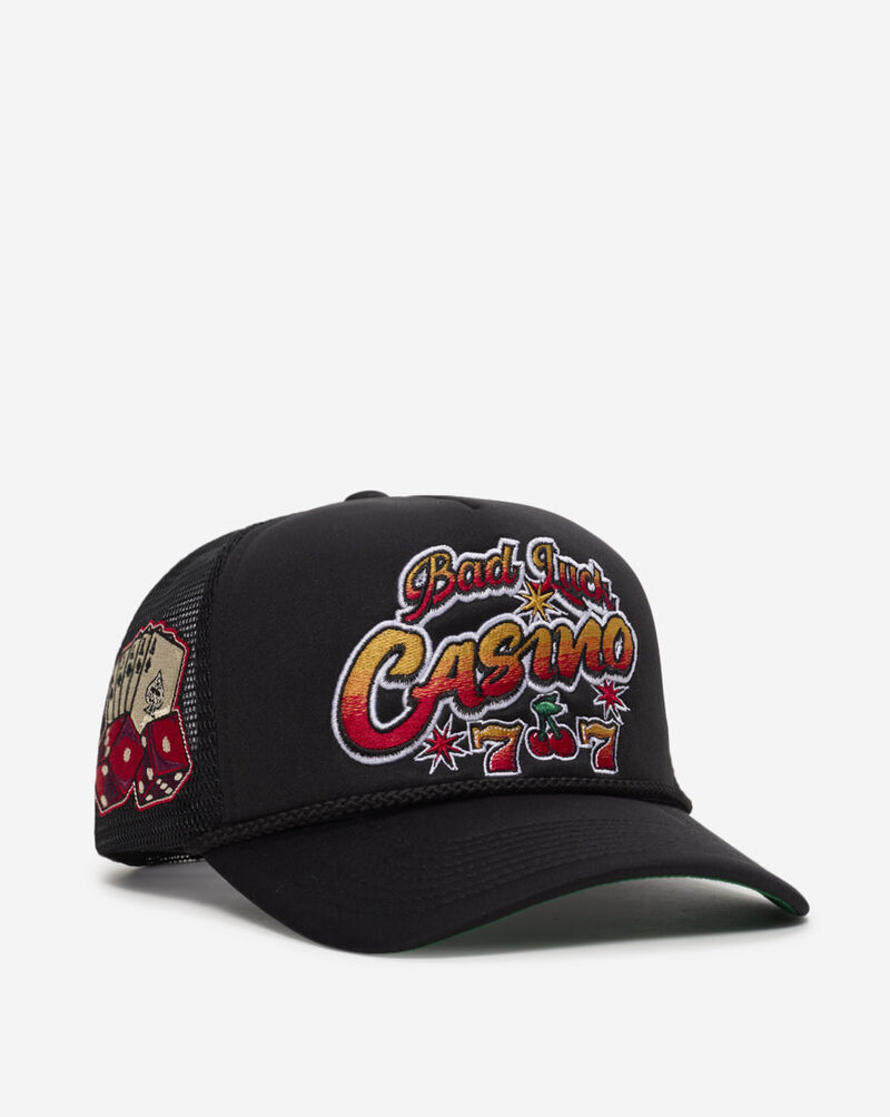 Field Grade Bad Luck Casino Foam Meshback Trucker 1005163 Black 1