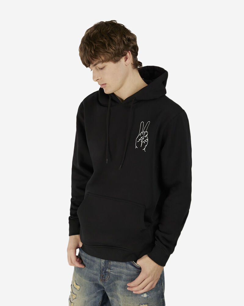 Graphic Hoodie Outside Hoodie MTUS065 Black 1