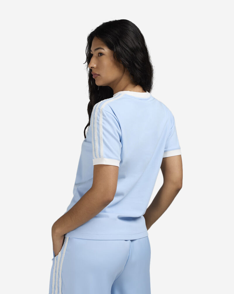 adidas Originals Ruffle 3-Stripes T-Shirt KC8820-CLEARSKY Blue 2