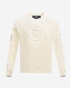 PRO STANDARD Atlanta Hawks Neutral Drop Shoulder Fleece Crewneck BAH558169-EGG cream 1