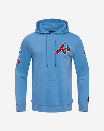 Atlanta Braves Classic Chenille Double Knit Pull Over Hoodie 