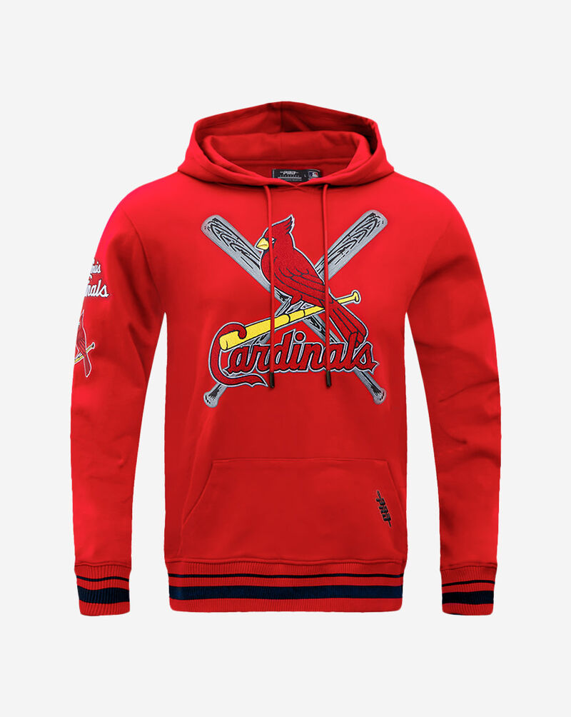 PRO STANDARD St. Louis Cardinals Mash Up Rib Fleece Pull Over Hoodie LSC5314667-RMR Red 1