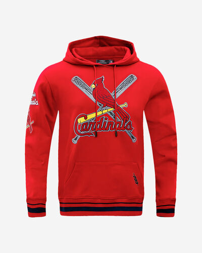 St. Louis Cardinals Mash Up Rib Fleece Pull Over Hoodie