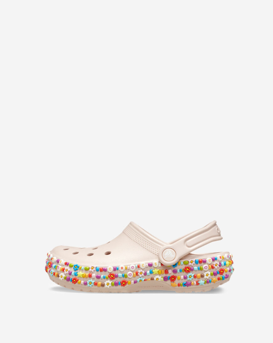 Shop Crocs Pre-School Classic Beaded Band Clog 211614-6UR pink