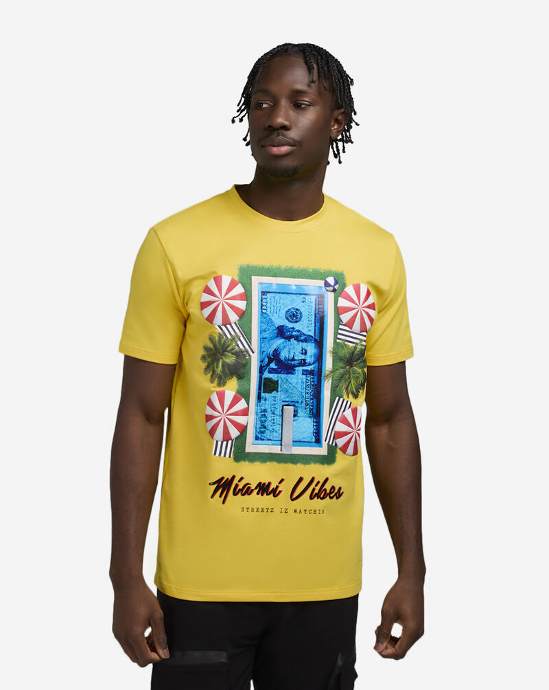 STREETZ IS WATCHIN Miami Beach Tee SIW9004-YEL Yellow 1