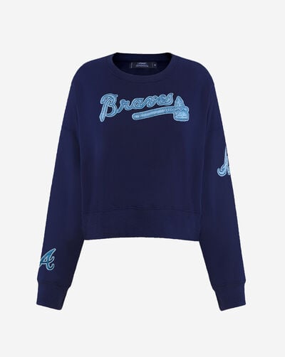 Atlanta Braves Varsity Blues Fleece Crewneck