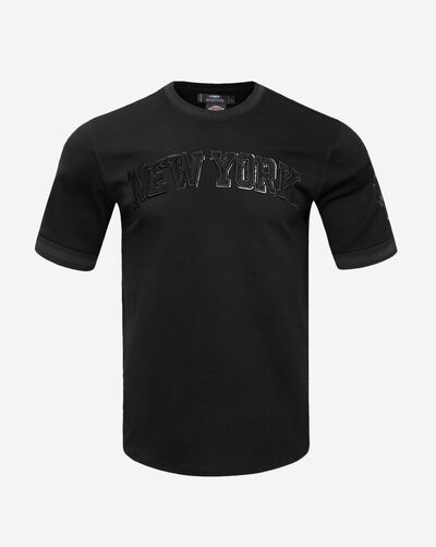 New York Knicks Triple Black Double Knit Tee