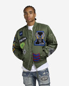 First Row Nylon Patch Jacket FRJ40045S-OLV Green 2