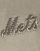 New York Mets Neutral Drop Shoulder Fleece Pull Over Hoodie 