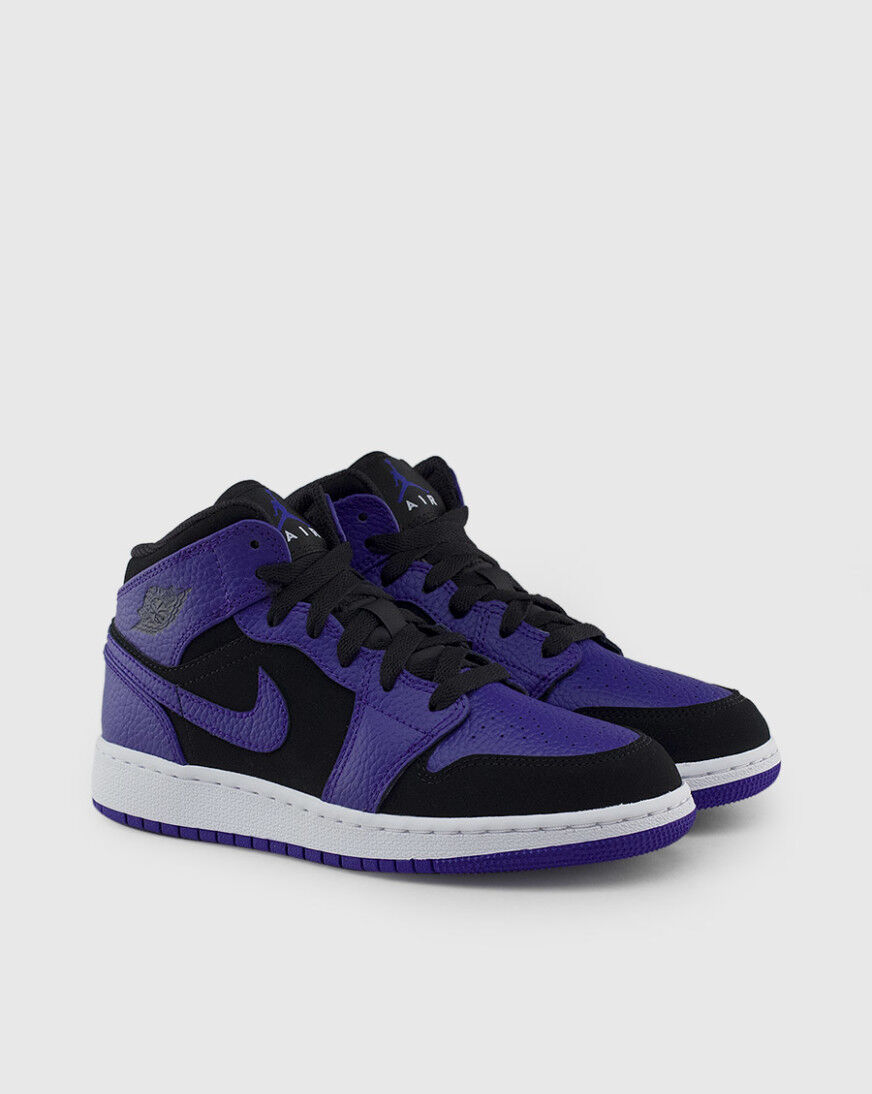 purple jordans grade school