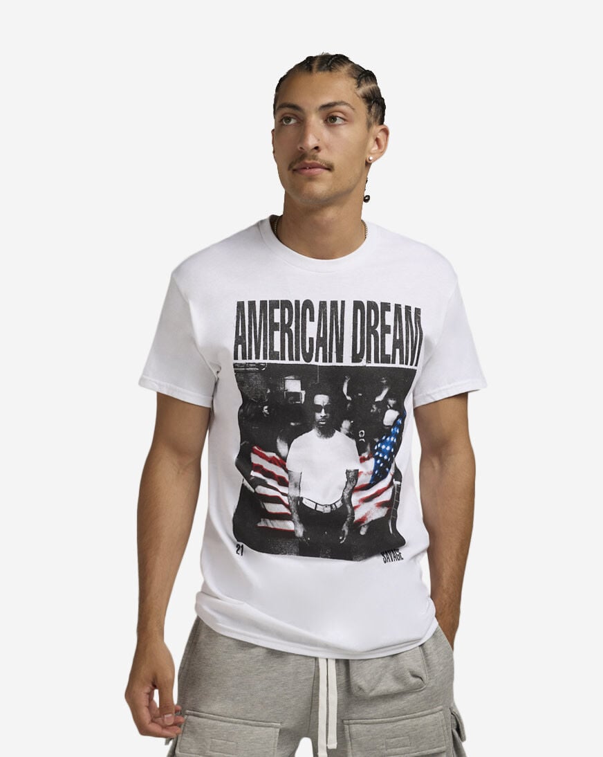 Shop Graphic Tees 21 American Dream Tee 37861024 white | SNIPES USA
