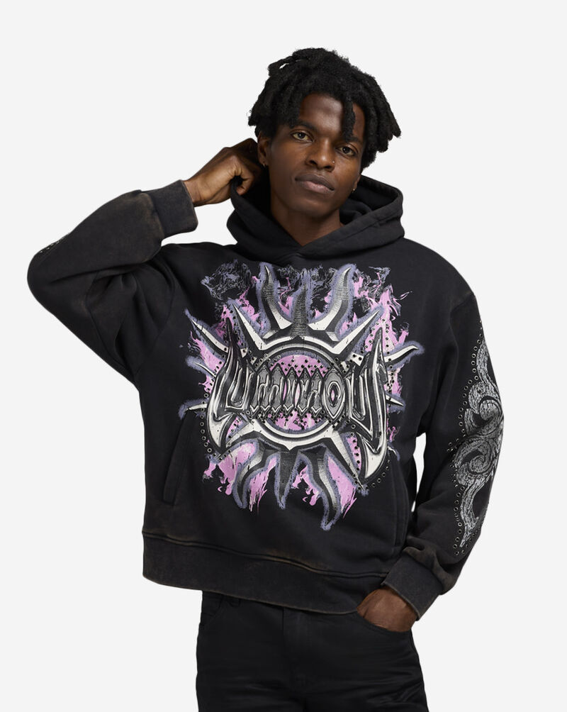 Smoke Rise Luminous Hoodie FO25577SNZ-BLK Black 1