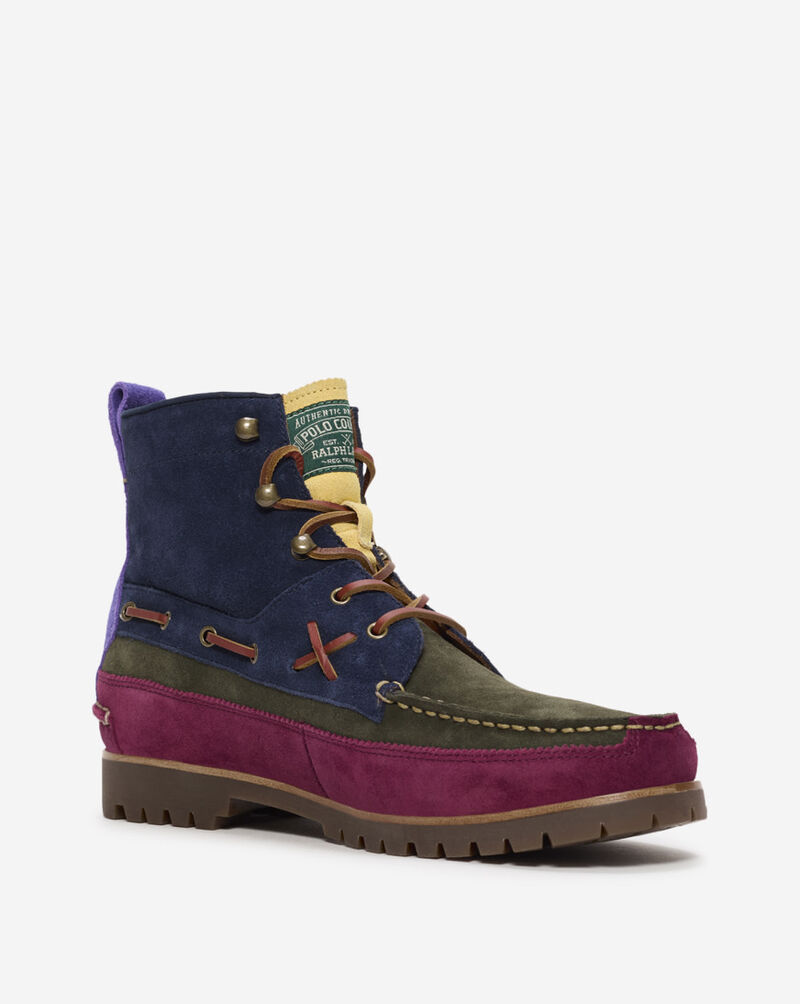 Polo Ralph Lauren Ranger Mid Color-Blocked Suede Boot 812949795001 Multi 4