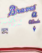 PRO STANDARD Big Girls' Atlanta Braves Retro Classic Rib Fleece Crewneck LABBC315139-ERD cream 2