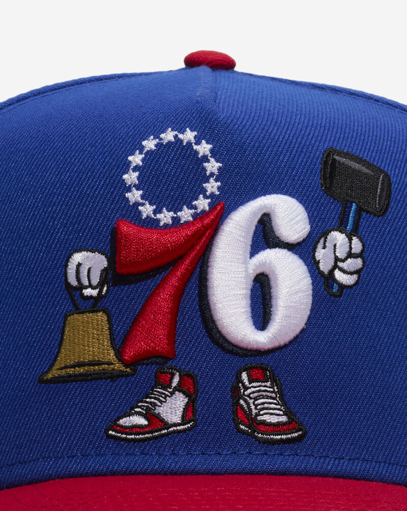 New Era 9Fifty Philadelphia 76ers A-Frame Snapback Hat 60800191 Blue 2