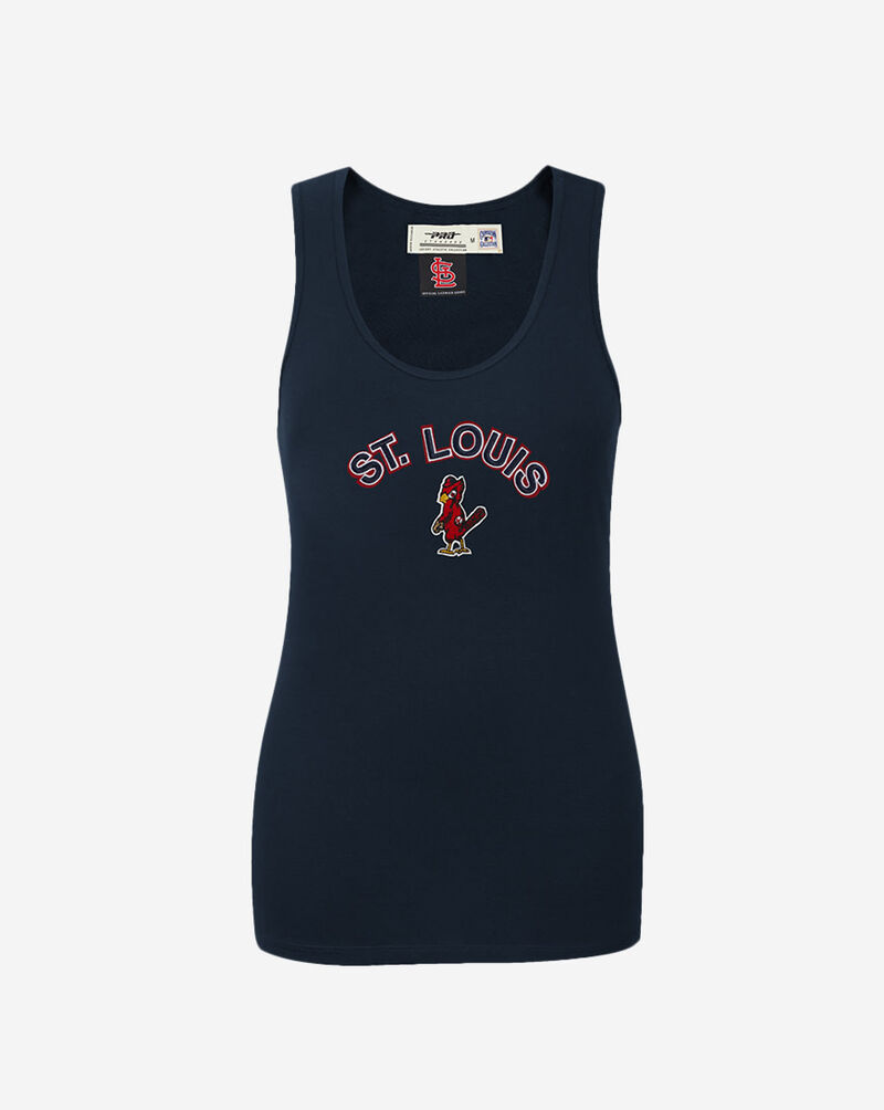 PRO STANDARD St. Louis Cardinals Classic Relaxed Fit Racerback Tank Top LSCA37713-MDN Blue 1