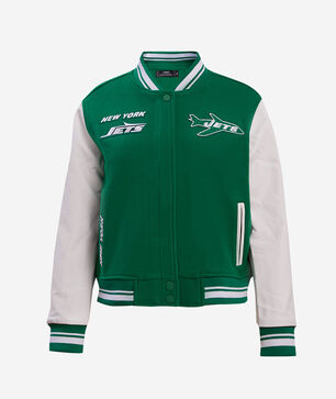 New York Jets Retro Classic Rib Wool Varsity Jacket