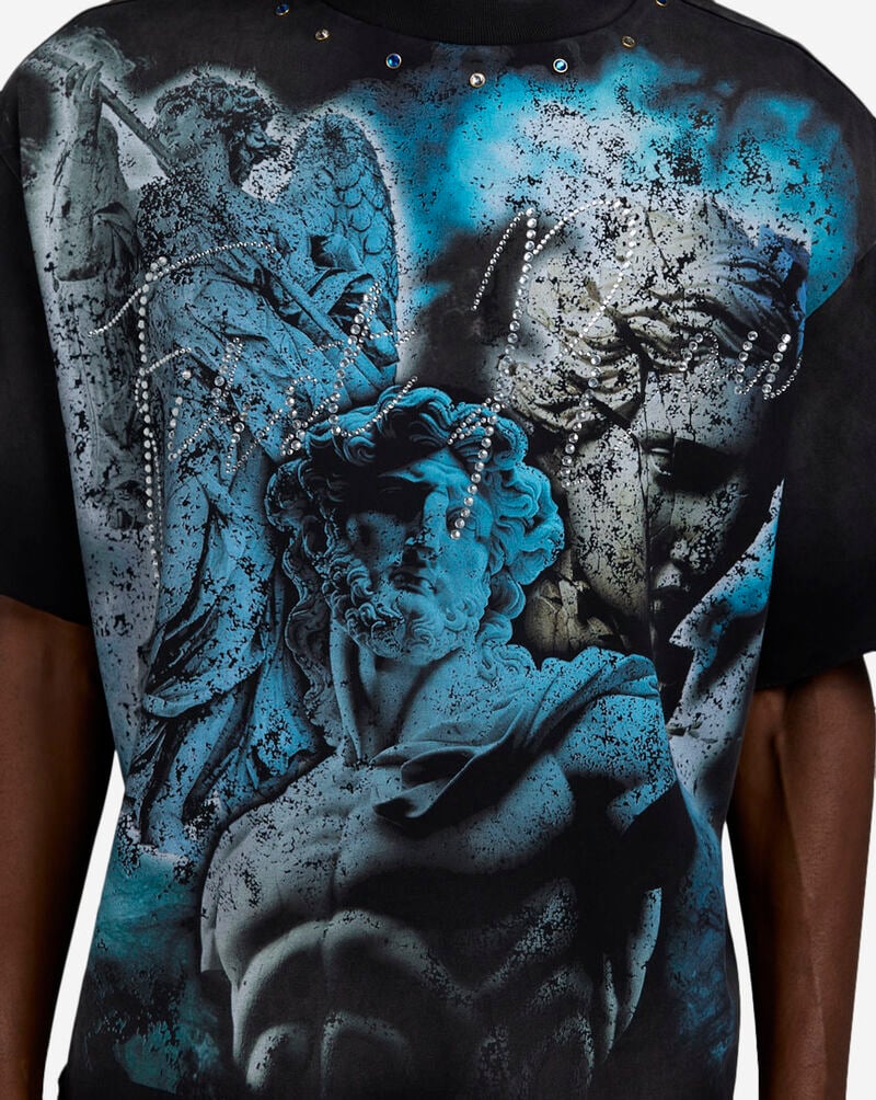 First Row Eternal Mythos Cropped Tee FRM1006S-BLK Black 3