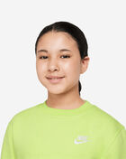 Nike Big Kids' NSW Club Fleece Crewneck  FD3006-736 Yellow 3