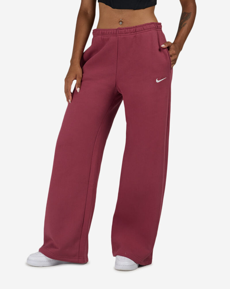 Nike Studio Fleece Medium Weight Mid-Rise Wide-Leg Pants IU1958-654 Pink 1
